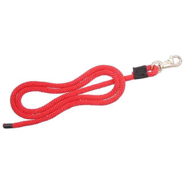 Tough 1 Miniature Lead with Small Trigger Bull Snap, Red, 3/8" x 6'