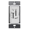 ENERLITES 3 Speed Ceiling Fan Control and LED Dimmer Light Switch, 2.5A Single Pole Light Fan Switch, 300W Incandescent Load, No Neutral Wire Required, 17001-F3-W, White