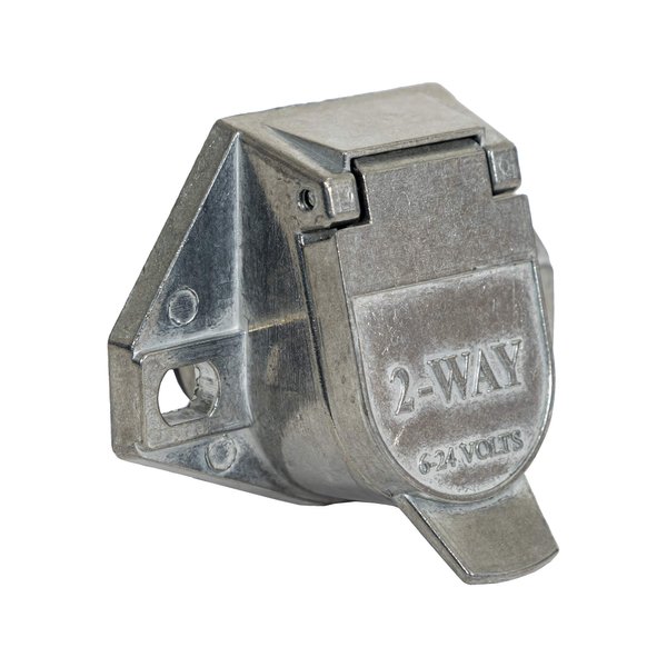 Buyers Products 2-Way Die-Cast Zinc Trailer Connector -Truck Side - Horizontal Pin Arrangement (TC1002)
