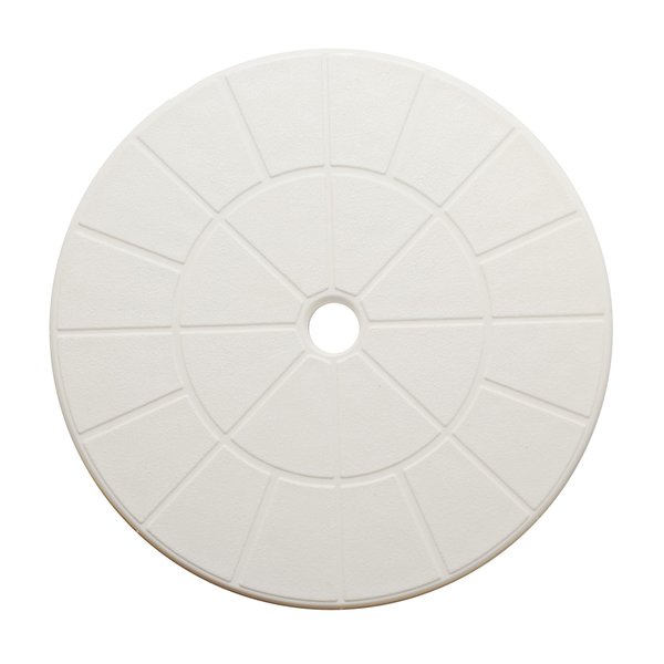 JSP Manufacturing Swimming Pool Skimmer Cover Debris Canister Deck Lid 9 1/8" Inch Skimmer Valve Replacement Lid (White)