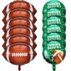Football Balloons Set, Football Field Balloons and Football Foil Balloons for Tailgate Game Day Football Theme Supplies Birthday Party Decorations (12 Pieces)
