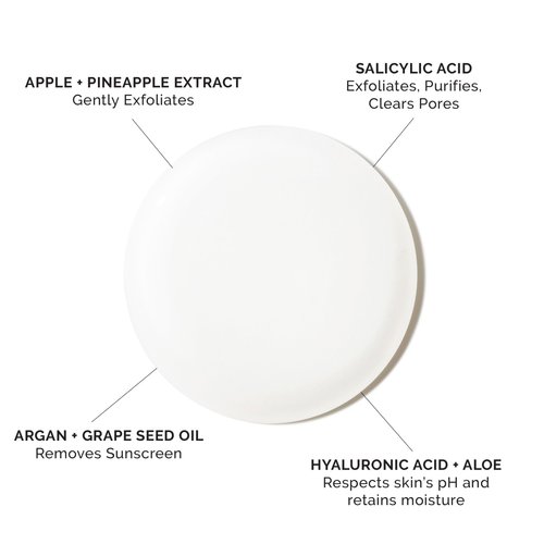 MDSolarSciences Face Cleanser, Hydrating Makeup Remover with Hyaluronic Acid and Niacinamide, Hypoallergenic, Gluten-Free, Vegan, Dermatologist Tested, Soothing Formula, 5 oz