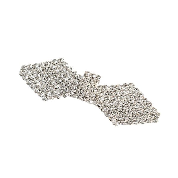 Sparkly Hair Barrettes, Vintage Rhinestone Hair Clips, French Crystal Sliver Hairpin Hair Accessories for Women Girls