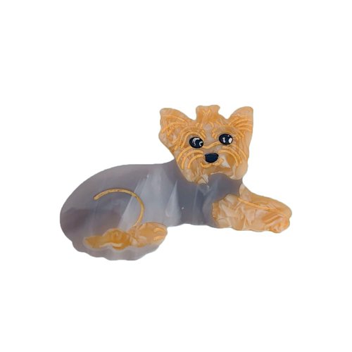 ZHOUMEIWENSP Cute Pet dog Hairpin for Women Dog Hair Clip Animal Hair Clip (Yorkshire)