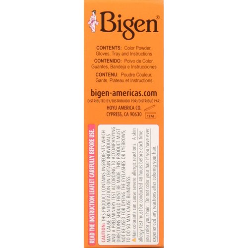 Bigen Permanent Powder Hair Color 58 Black Brown 1 ea (Pack of 9)