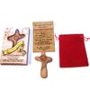 No Greater Love ... Olive wood Comforting Cross engraved with Crown of Thorns and Heart of our Lord Package. Comes with gift box,Velvet bag & Lord's Prayer card - 3" Cross