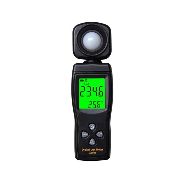 Cheffort Digital Lux Meter, Illuminometer, Photometer, 0～200,000 Lux Measure Range, Lux/FC Unit Selection for Homes, Agriculture, Warehouses, Farms, Stage, Stadiums