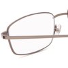Foster Grant Men's T10 Rectangular Reading Glasses, Shiny Gunmetal/Transparent, 52 mm, 1.00