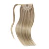 Ve Sunny Human Hair Ponytail Blonde Clip in Ponytail Hair Extensions Light Blonde Mix Golden Blonde Hair Extension Ponytail Highlights Blonde Pony Tail Hair Extensions 16inch 80g