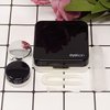 Honbay Fashion Travel Contact Lens Case Kit Mini Contact Lens Box with Mirror (Black)
