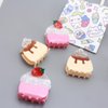 Generic Funny Strawberry Cake Hair Clip,Acetate Claw Clip for Women,Women Hair Accessories, 1 Count (Pack of 1)