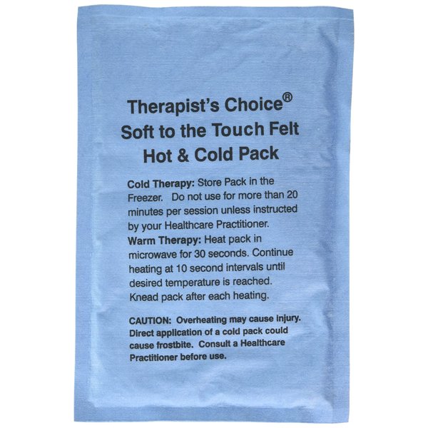Therapist’s Choice® Soft to The Touch Felt Hot & Cold Pack (6"x10")