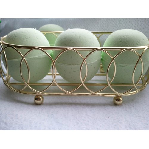Spa Pure Cucumber Melon Bath Bombs - 3 XL Fizzies, Handmade in The USA with Shea, Mango and Cocoa Butter, Ultra Moisturizing, Great for Dry Skin, Hand Wrapped (3 Count) Pack of 1