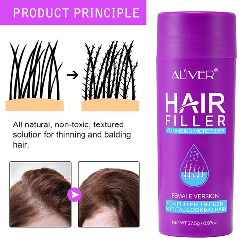 Hair Fibers for Thinning Hair for Women - Dark Brown - 27.5g Hair Building Fibers - Instantly Conceals Hair Loss - Revitalize Your Hair, Unlock Thicker, Fuller Tresses