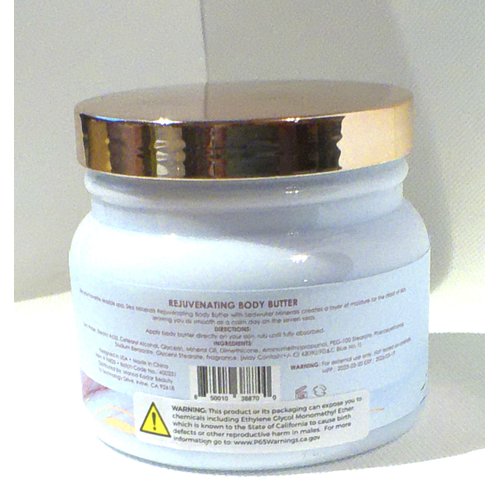 Manna Kadar Sea Minerals Rejuvenating Body Butter, Pomegranate Freesia Scent