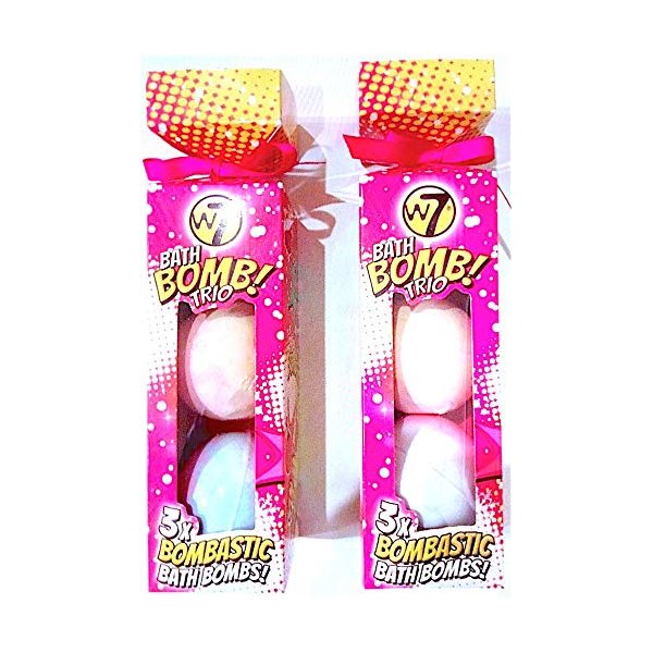 2 Gift Packs Bath Bombs (3 in each pac/total of 6) Relaxing Present Holiday Birthday Gift