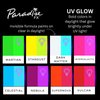 Mehron Makeup Paradise AQ Face & Body Paint 8 Color Palette (Neon UV Glow) - Face, Body, Black Light Makeup Palette, Special Effects, UV Glow, Rave Accessories, Halloween, and Cosplay