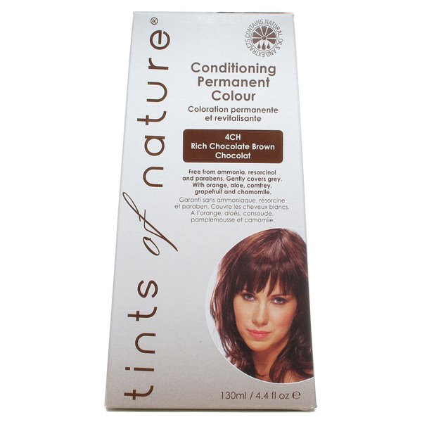 Tints Of Nature - Conditioning Permanent Hair Color 4CH Rich Chocolate Brown - 4.4 oz.