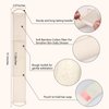 Natural Exfoliating Loofah Back Scrubber for Shower Bath - Long Handle Dual-Sided Luffa Back Washer Back Exfoliator Body Loofa Sponge Scrubbers for Deep Cleaning Skin Exfoliation with Shower Strap