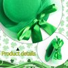 St. Patrick's Day Hair Clips Irish Bow knot Top Hat Hair Barrettes Leprechaun Hat Saint Patrick's Day Green Gauze Bow Hair pins Headwear Cute Bow for Girls Toddlers Hair Bows 1pcs
