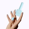 CANNI Pastel Blue Gel Nail Polish, 1Pcs Light Blue Gel Polish Baby Blue Color Nail Polish Gel High Gloss Soak Off U V Gel Nail French Nail Manicure Salon DIY