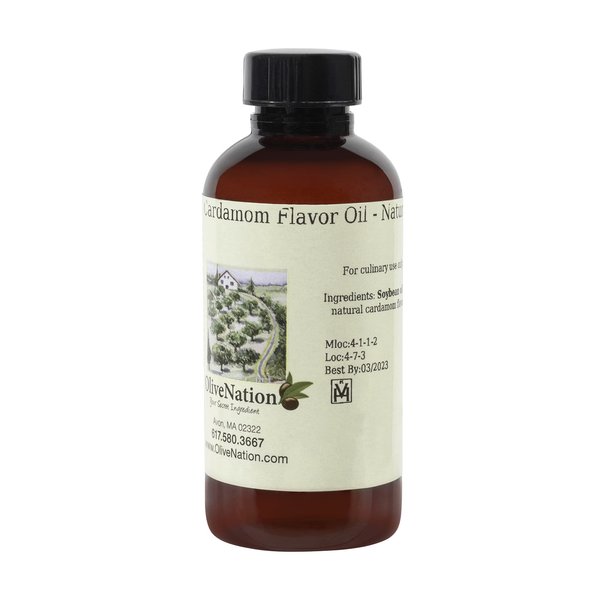 Cardamom Flavoring Oil, OliveNation Cardamom Flavor Oil - Natural for Sweet & Savory Baking, Cooking & Beverages, Sugar Free, Vegan - 16 oz
