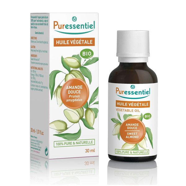 Organic Vegetable Oil - Sweet Almond by Puressentiel for Unisex - 1 oz Oil