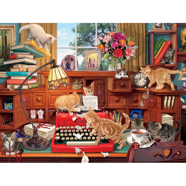 Paws Gone Wild Writer’S Block Puzzle - 550Piece