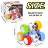 CDDZSW 6 Wheels Pull Back Cars Toys for Toddler Age 3-6,360° Rotating Stunt Car Toys 3-6 Year Old Kids，Friction Powered Car Toys，Vehicles for Toys Age 3-6 Year Old Boy Girl Birthday Present (Color)