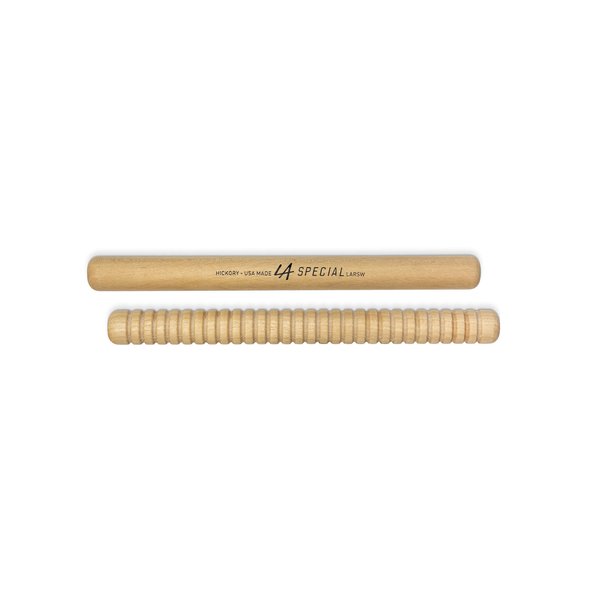 LA Special Drumsticks - Rhythm Sticks for Kids - 1 Pair with Ribbed and Non Ribbed Music Rhythm Sticks - Percussion Sticks for Elementary or Preschool Kids - 8 in Long and .750 in Diameter