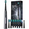 TEETHEORY Electric Toothbrush for Adults with 8 𝐁𝐫𝐮𝐬𝐡 𝐇𝐞𝐚𝐝𝐬, Sonic Electric Toothbrush with 40000 VPM Deep Clean 5 Modes, Rechargeable Toothbrushes Fast Charge 4 Hours Last 30 Days