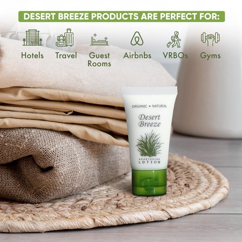 Desert Breeze Lotion, Travel Size Hotel Toiletries, 1 oz Flip Cap (Case of 20)