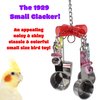 Bonka Bird Toys 1929 Small Clacker Stainless Steel Acrylic Colorful Pacifier Parrot Parrotlet Beak