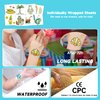 EMOME 204 Sheets Glow Individually Wrapped Temporary Tattoos for Kids, Hawaiian Luau Tropical Pool Beach Party Favors Supplies for Girls Boys,Waterproof Kids Tattoos and Fake Tattoo Stickers