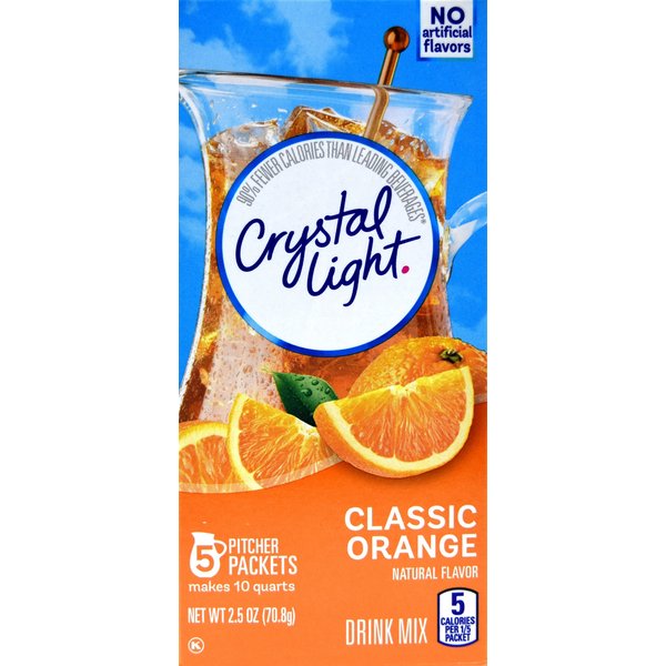 Crystal Light Classic Orange Drink Mix, 10-Quart Box