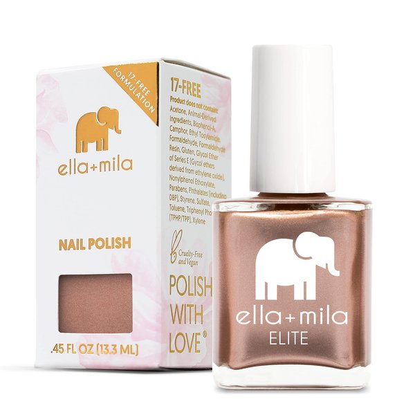 ella+mila Professional Nail Polish - Quick Dry Nail Polish - Long-Lasting & Chip-Resistant Nail Polish (Elite Collection B - Champagne Pop - 0.45 fl oz each)