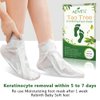 Asfroy Foot Peel Mask 5 Pack - Tea Tree, Removes Calluses, Softens Dry Skin, Safe for Men and Women