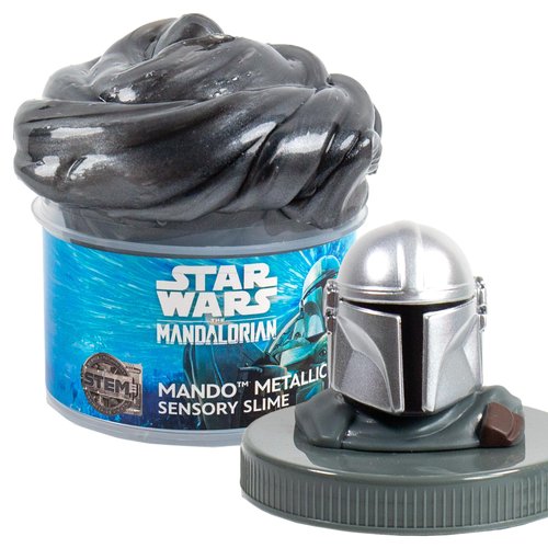 STAR WARS The Mandalorian Metallic Slime, 8oz Star Wars Slime, Pre-Made Slime, Party Favors for Kids, Perfect For Goodie Bags, Desk Toys, Star Wars Merch, Star Wars Toys, Great Gifts for Adults & Kids