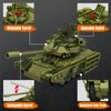 WULOBOOI WW2 Army T-14 Tank Toys Building Blocks Set, Adult Collectible Tanks Model to Display, 392 Pieces Educational Construction Toys Gifts for Military Fans Boys Kids 8 9 10+