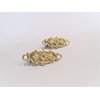Generic 2 small tiny gold metal filigree hair pin alligator clips for fine thin hair