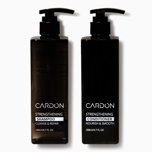 Hair Growth Set by CARDON, Strengthening Shampoo + Conditioner for Men, Boost Hair Growth and Prevent Thinning Hair and Hair Loss, Korean Hair care for healthy scalp+deep conditioning (2 Bottles)