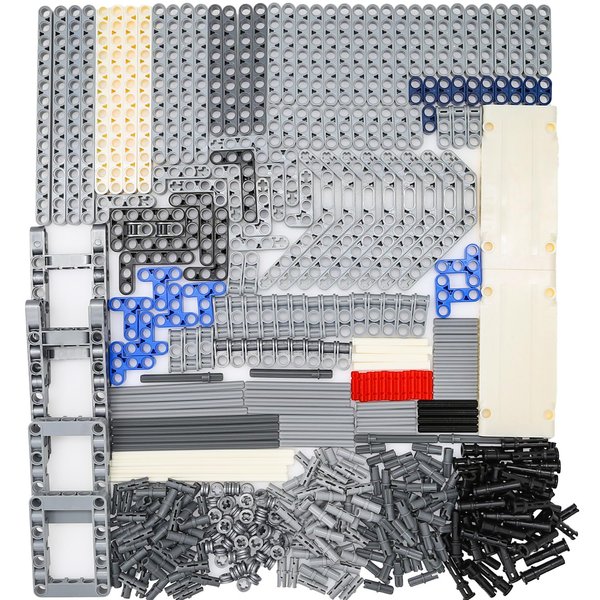 BrickBounty 420pcs Technic-Part Compatible with Technic Set, Chassis Frame Liftarm Beam and Pins, MOC Replacement Kit for Building Blocks