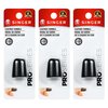 SINGER 54389 ProSeries Leather Thimble, Black (3-Pack)