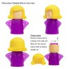 Aivwis Angry Mom Microwave Cleaner, Mad Mama Microwave Steam Cleaner, Just Add Vinegar and Water, Easily Cleans the Crud in Minutes (Purple)