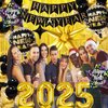 2025 New Years Party Decorations Kit, Happy New Year Balloons 2025, New Years Eve Party Supplies Set with 2025 Balloons,Happy New Year Banner, Explosion Balloons for Happy New Year Decorations 2025
