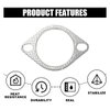 2PCS Car Exhaust Gasket, Ultra Seal 2-Bolt 2.5-Inch Exhaust Flange Gasket Standard Exhaust Gasket, Reinforced High Temperature Gasket Exhaust Flange Gasket Car Accessories (2.5in)