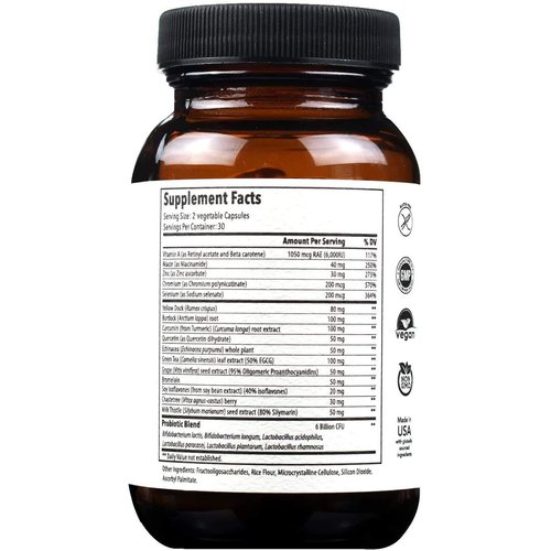 ANIRVA 2-Pack Acne Pills with Zinc for Adults, Acne Pill for Hormonal Acne, Zinc Pills for Acne Treatment, Probiotics for Acne, Zinc Supplements for Adult Acne Clear Derm with Probiotics