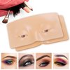 Makeup Practice Face Board FTOYIN, Silicone 3D Realistic Pad for Makeup Beginners and Professional Enthusiasts, Eyeshadow Eyeliner Eyebrow Lash mapping Realistic Face Skin Eye Make up Practice Model