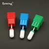 Rolabling Round Head Ceramic Nail Drill Bit For Electric Nail Drill Manicure Machine Accessories Tool (Blue Medium)