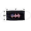 Popfunk Batman American Flag Bat Logo 1-Ply Reusable Face Mask Covering with Adjustable Nose Wire, Unisex